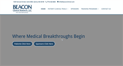 Desktop Screenshot of beaconclinical.com